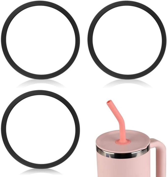 Allecto - Waterfles Afdichtingsring - Vervangende Pakking - Zwart