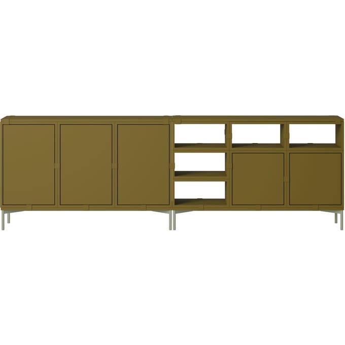 Muuto Stacked Storage Sideboard Configuratie 2 - brown green