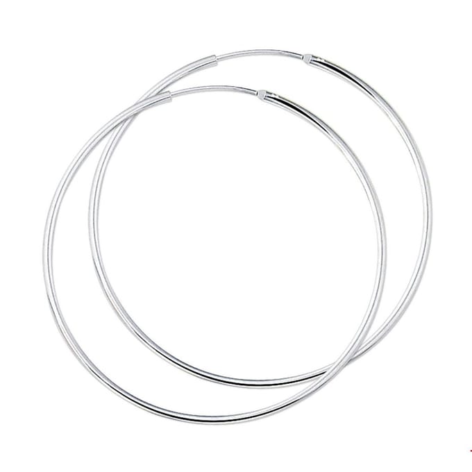 Zilver Oorringen 1,7 MM Ronde Buis 1002248