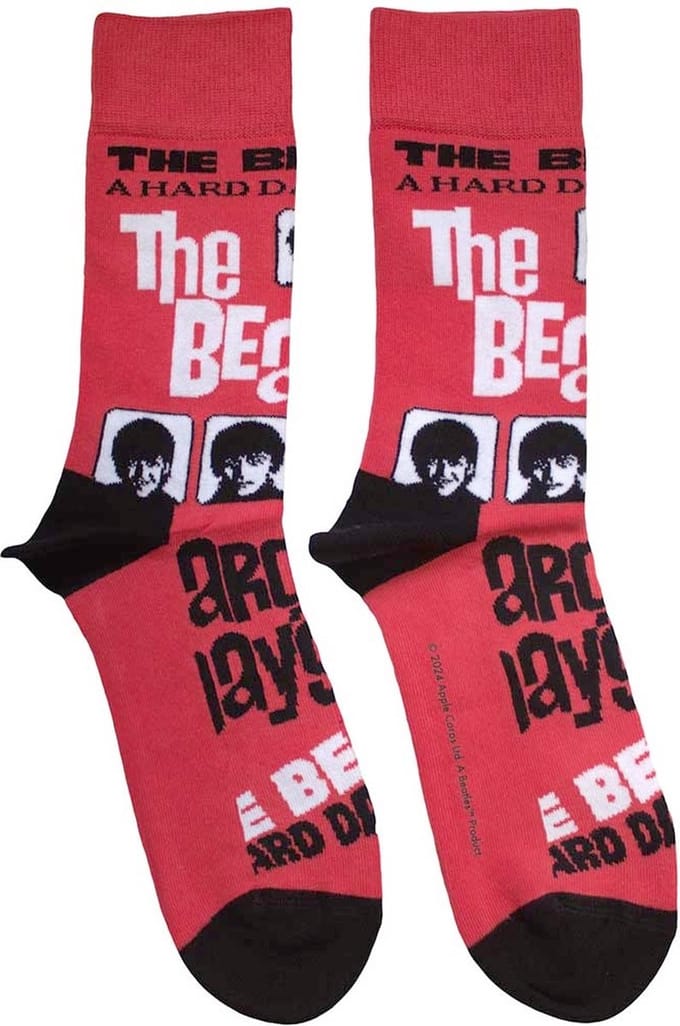 The Beatles - A Hard Day's Night Sokken - Rood