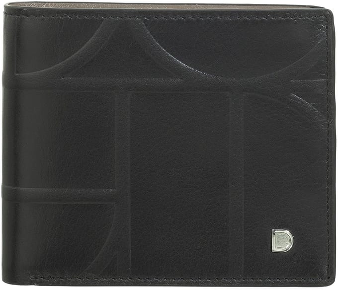 DuDu Up! Portemonnee RFID-bescherming Leer 10.5 cm - Jongens - Horizontaal - black-taupe