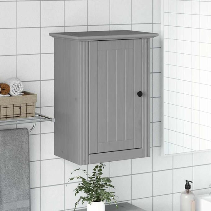 vidaXL - Badkamerwandkast - BODO - 44x30x60 - cm - grijs