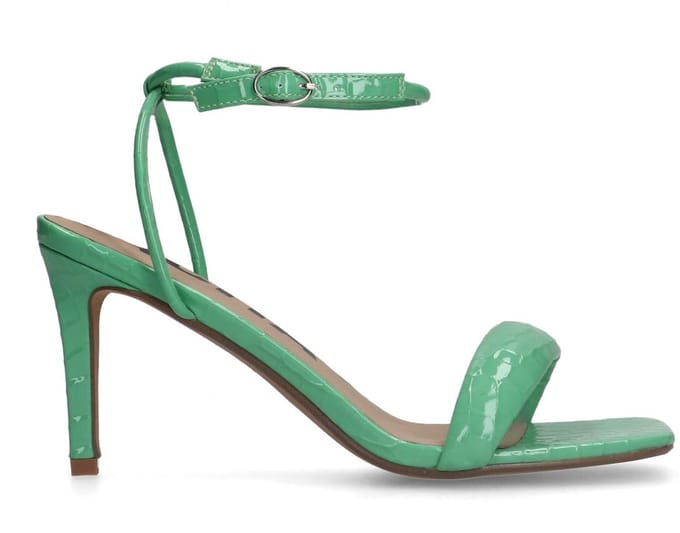 Sacha - Dames - Groene sandalen met hak - Maat 36