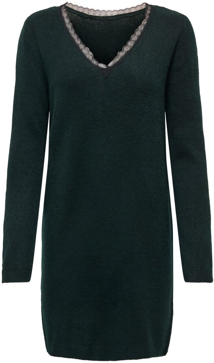 ONLY - ONLTAMMY LS REVERS LACE DRESS BF KNT - Dames - Mini jurken