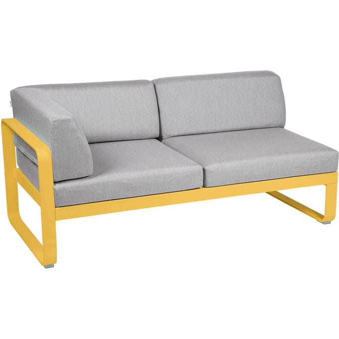 Fermob BELLEVIE hoekmodule links - C6 Honing structuur - 79 Flanelgrijs