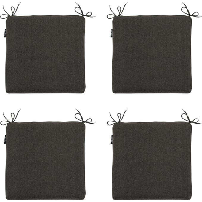 Madison - Zitkussen Dark grey canvas eco+ - Ca. 40x40 cm - Set van 4