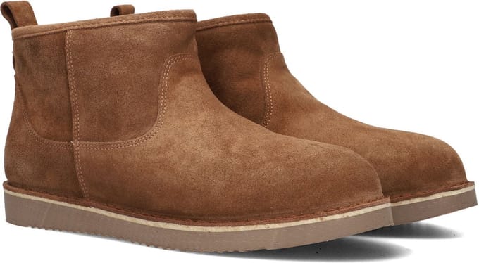 Notre-V 2204-03 Enkellaarsjes Dames - Cognac - Maat 41
