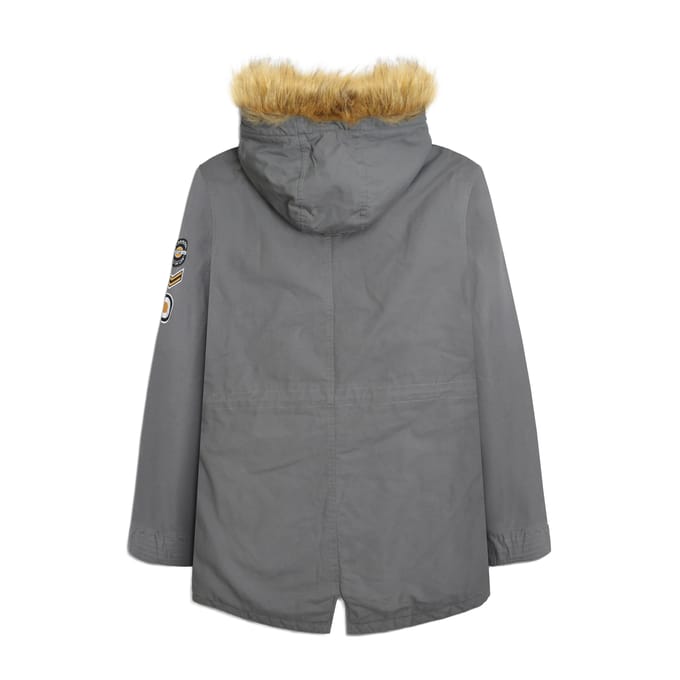 Lambretta Heren Sherpa gevoerde Parka (Graniet)