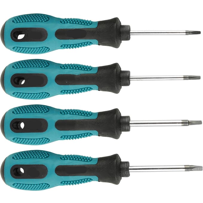 4-delige Driehoek Schroevendraaier Set Precisie met Magnetisch Multifunctioneel Handgereedschap black