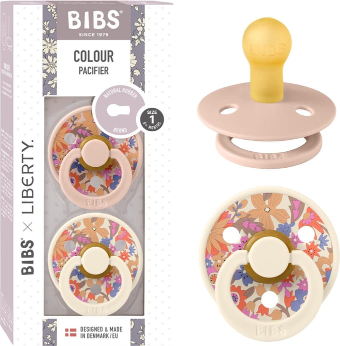BIBS x Liberty Colour Fopspeen - 6-18 mnd - 2-pack - June Blossom/Blush