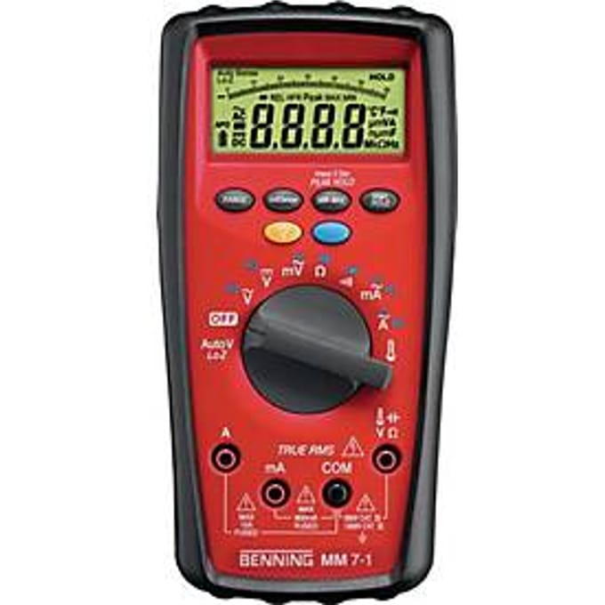 Multimeter MM 7-1 0,00001 V-1000 V AC/DC TRUE RMS BENNING