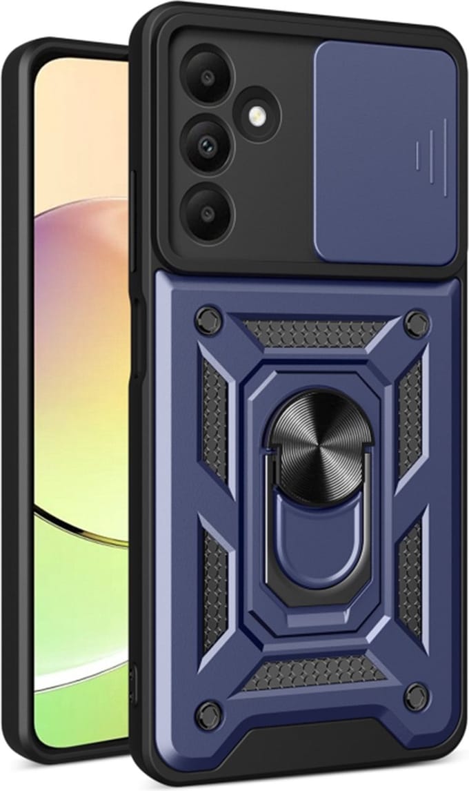 Hoesje geschikt voor Samsung Galaxy A15 4G/5G - Techsuit Camshield Back Cover - Blauw