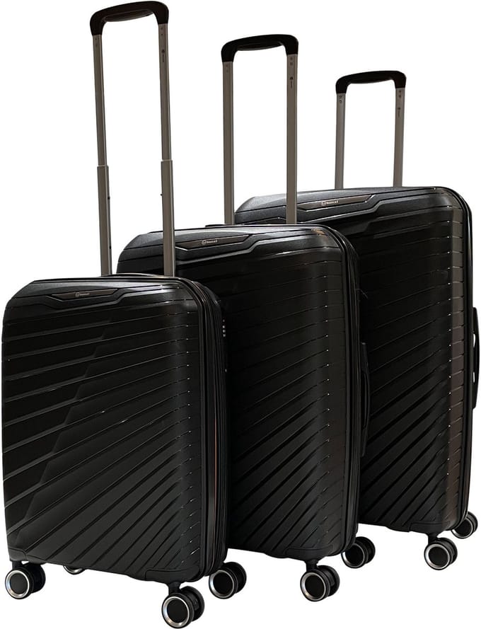 Benzi Salvador PP Kofferset 3 delig - Expandable - Zwart
