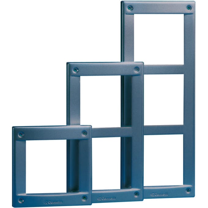 Comelit Vandalcom 3-Module Aluminium Frame Donkergrijs - 3161/3