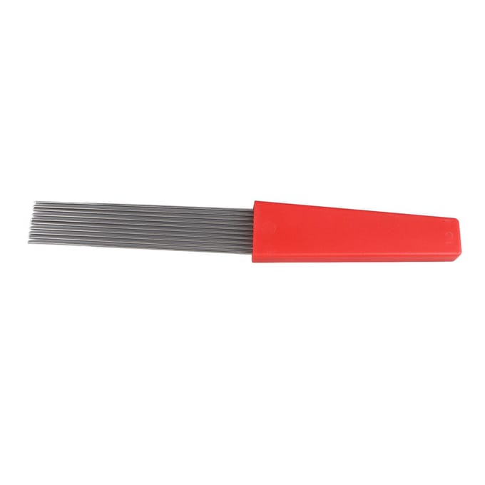Guiro Borstel Schraper Roestvrij Staal Multifunctioneel Hand Percussie Instrument Schraper voor Feest red