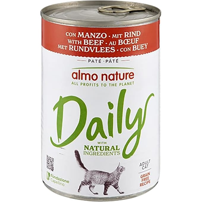 Almo Nature Daily Menu - Rund - Kattenvoer - 24 x 400 g