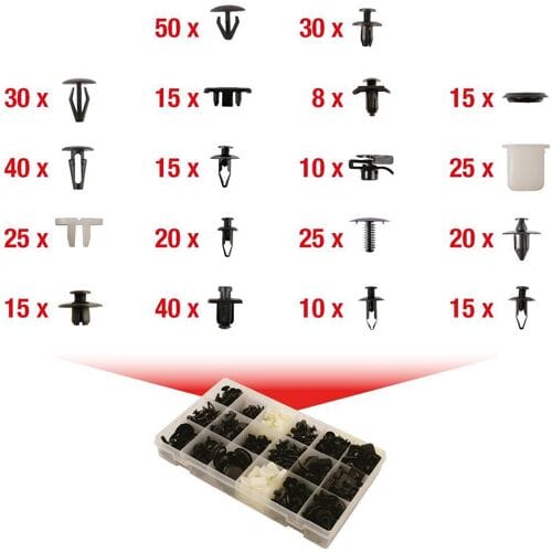 KS Tools 420.0550 Bevestigingsset voor Nissan, 408-delig