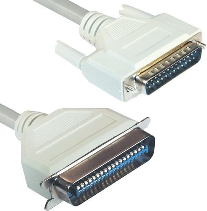 Parallelle EPP High Speed printerkabel 25-pins SUB-D - 36-pins Centronics / gegoten connectoren - 3 meter