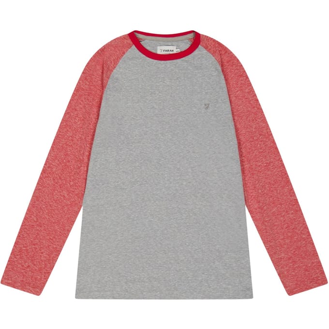 Farah Raglan-baseball-T-shirt voor kinderen (Oranje)