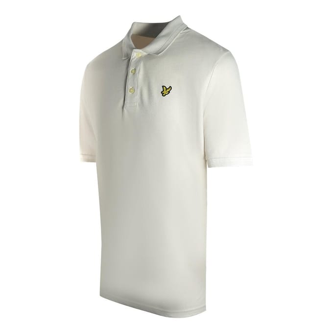 Lyle & Scott Herenpolo met gestructureerde punten (Lichte mist)
