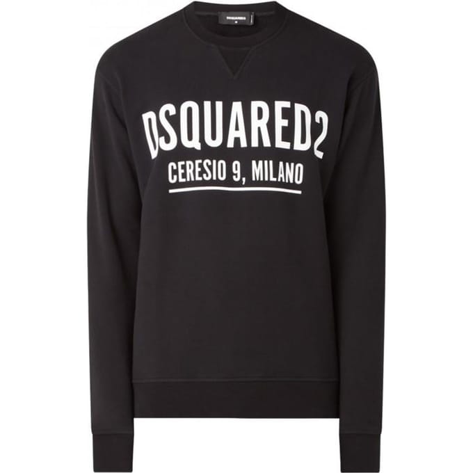 Sweatshirt italien de marque DSQUARED2 Ceresio 9 Cool Milano - Taille: L black