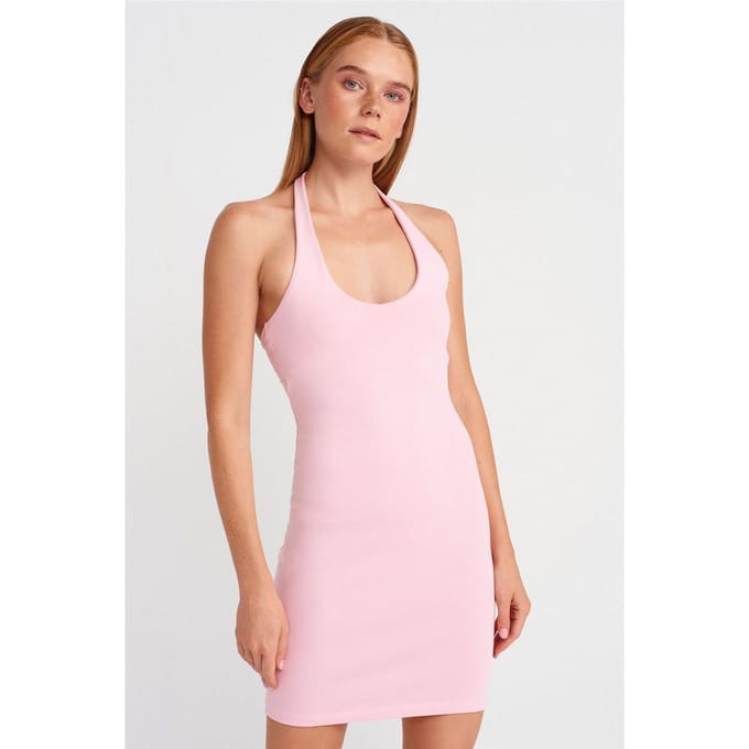 Geribbelde Bodycon Mini Jurk