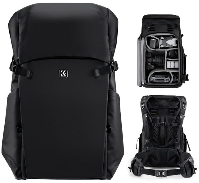 K&F Camera Backpack 30L - zwart