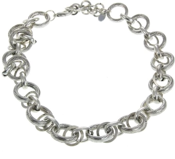 Behave - Dubbele Ketting met Jasseron Schakels - Elegant Accessoire voor Elke Gelegenheid