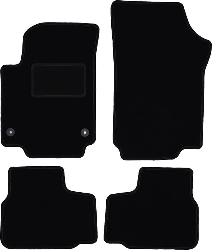 Zwarte veloursmatten voor: Skoda Citigo hatchback (2011-)