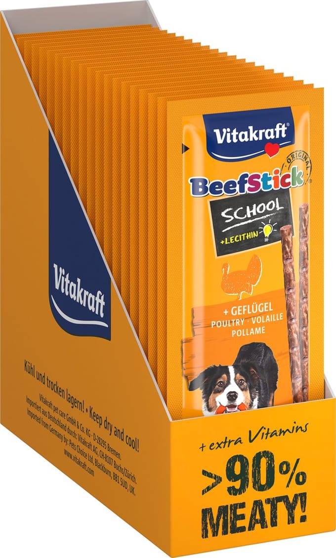 Vitakraft Beef Stick School gevogelte - 20 stuks - 20x20 gram