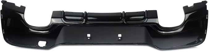 Achterbumper - Voor BMW 1-Serie F20/F21 PRE-LCI 2011-2015 - Auto accessoires - Diffuser - Quad uitlaat - Gloss Zwart