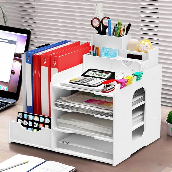 Documentenhouder Bureau Organizer voor A4 Papier, Mappen en Kantoorbenodigdheden