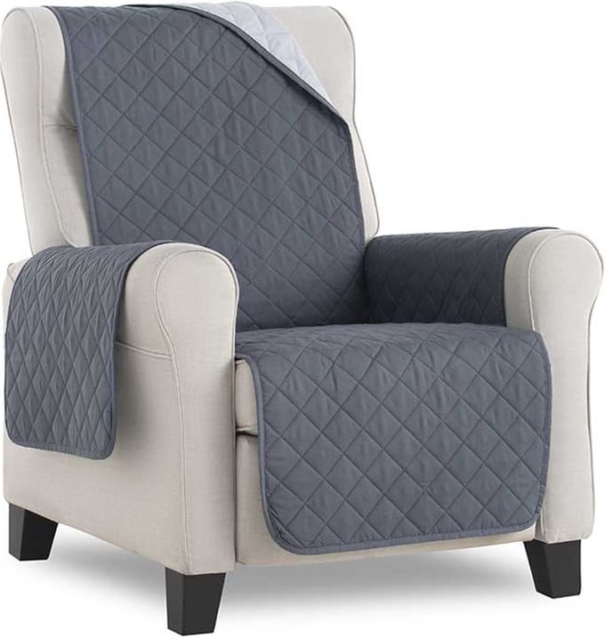 Belmarti Duo fauteuilbeschermer - 55 cm - Grijs