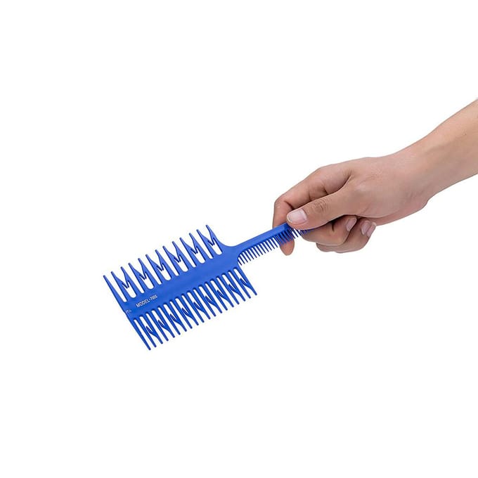 Haarkleurkam Haar Highlight Sectioneerkam Haartint Kleuring Verf Styling Tools Blauw blauw