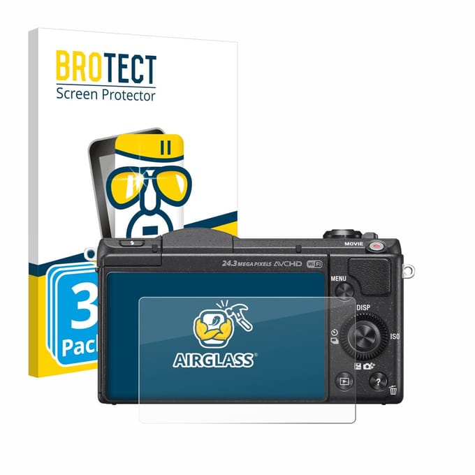 Screenprotector 3 Stuks voor Sony Alpha 5100 (DSLR-A5100) Beschermglas transparant