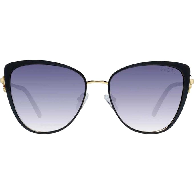Guess Dames/Dames Glanzende Zonnebril (Zwart/Goud)