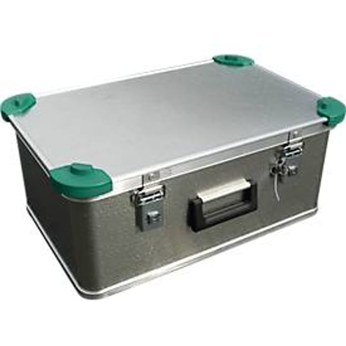 Mini-box, licht metaal, met stapelhoeken, 42 l