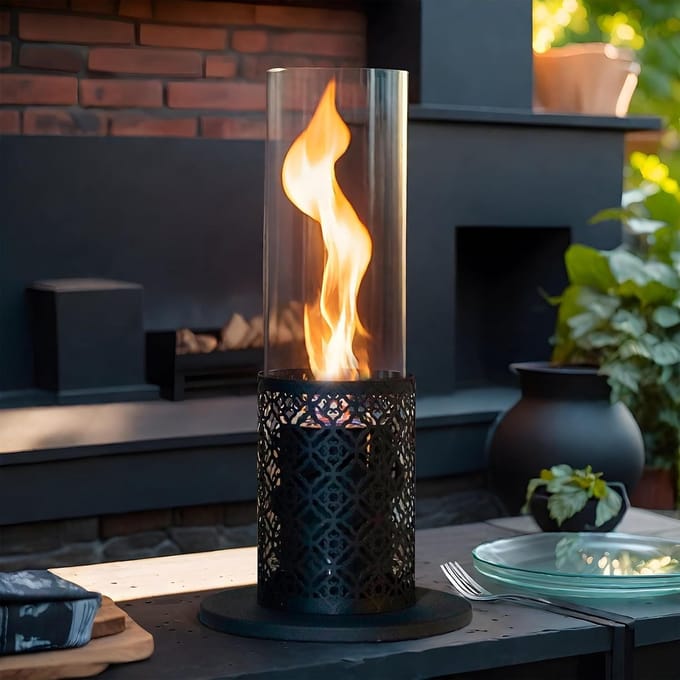 MKSS® Tafelhaard - Gaslantaarn - Sfeerhaard Binnen & Buiten