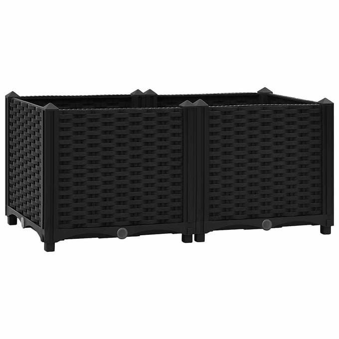 vidaXL - Verhoogd - bed - 80x40x38 - cm - polypropyleen