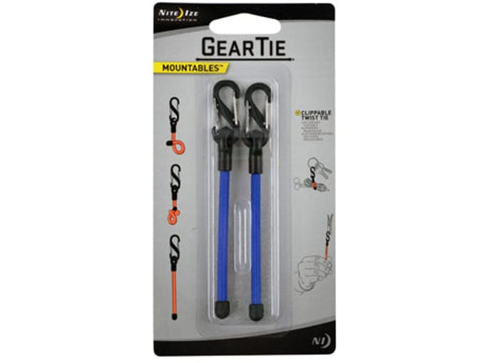 Nite Ize Gear Tie Clippable Allesbinder 2-Pack Blauw 7,5CM