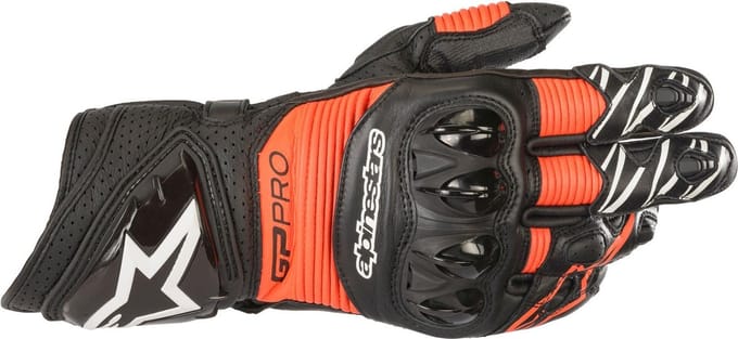 Alpinestars GP Pro R3 Zwart Rood Fluo - Handschoen