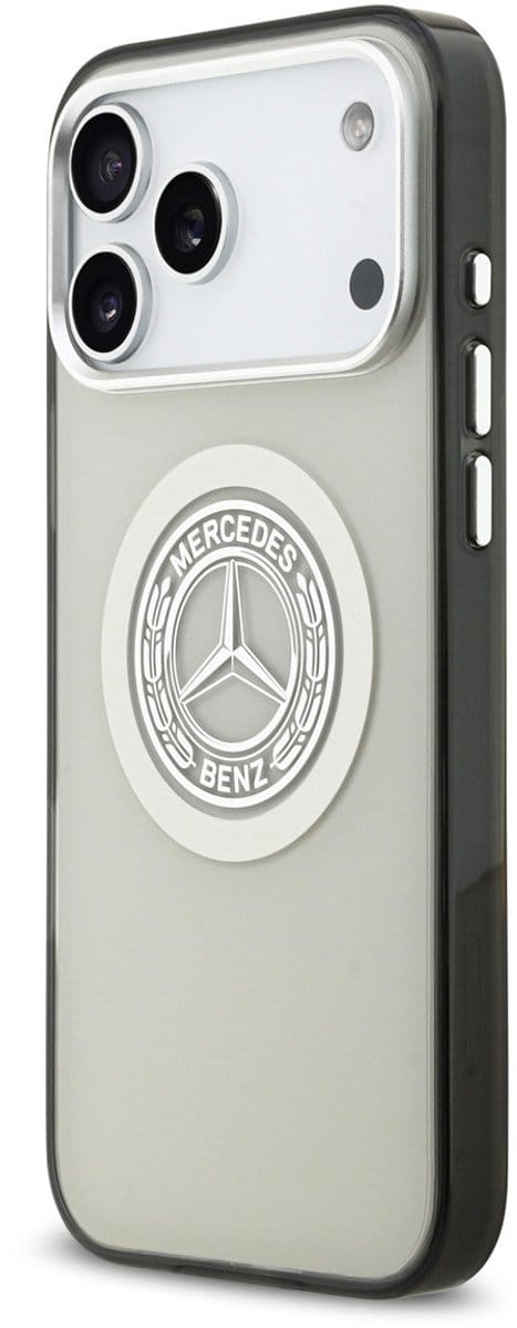 Mercedes-Benz Back Cover - iPhone 17 Pro Max - Grijs - Magsafe - Schokabsorberend - Vintage Logo