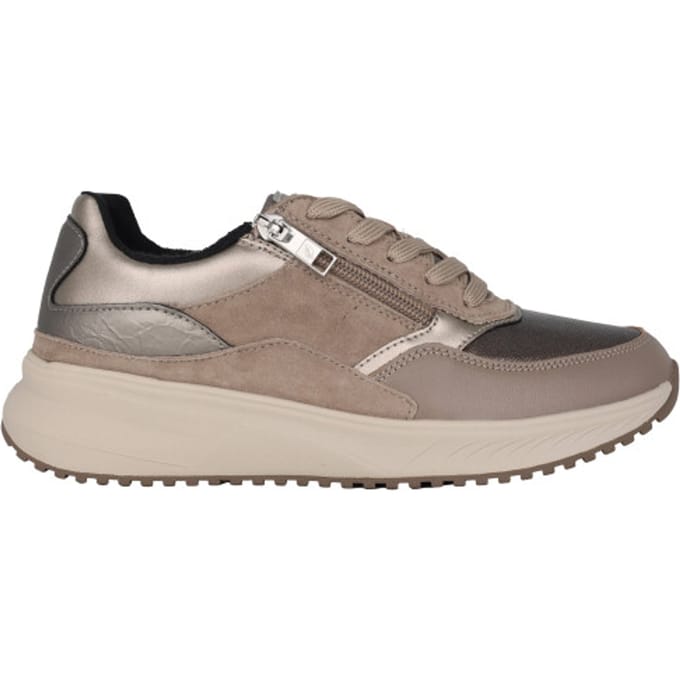 Waldläufer H-Mara - dames sneaker - Taupe - maat 38 (EU) 5 (UK)