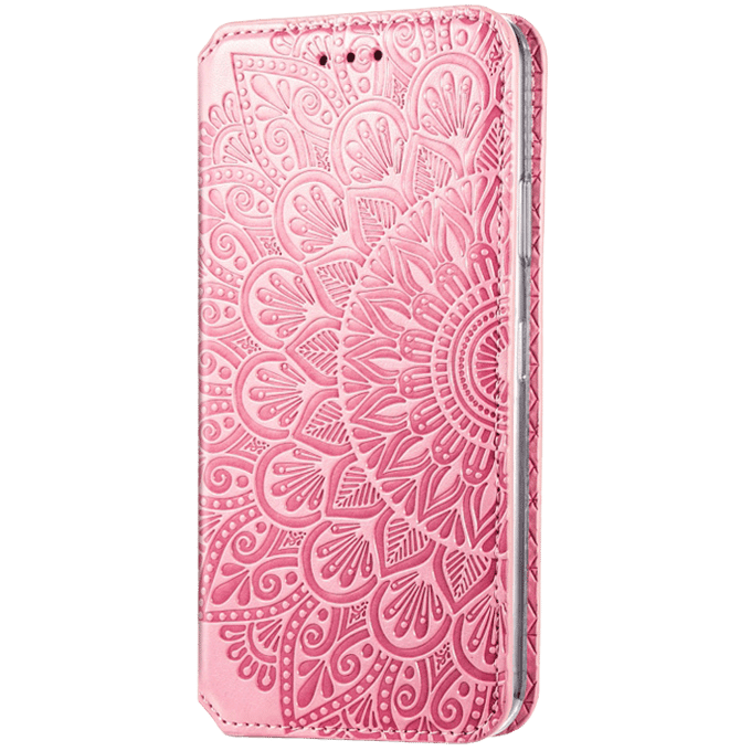 Mocaa iPhone 12 Pro Max Magnetic Mandala Wallet Roze