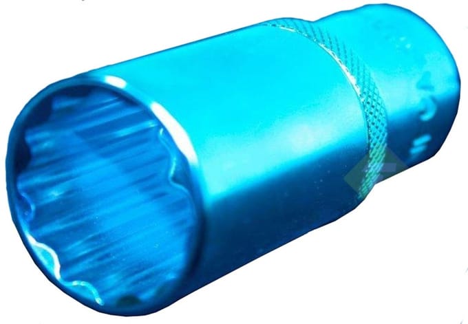 twaalfkant verlengdop - 20 mm - 1/2 duims aansluiting - lange dop - diepe dop