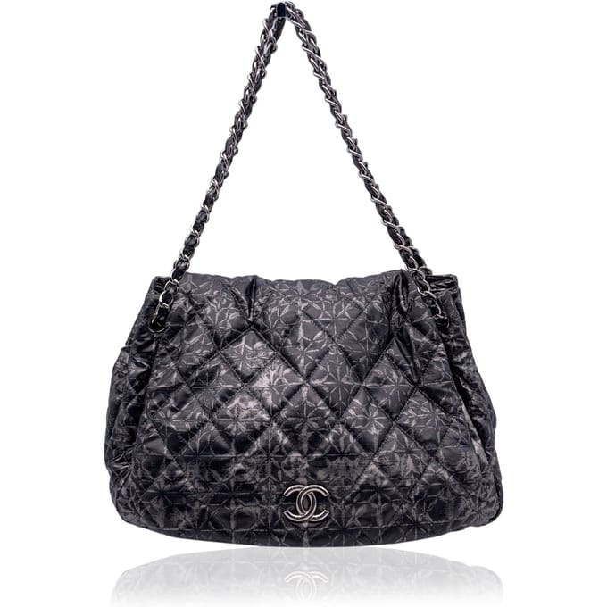 Chanel stoffen schoudertas Tijdloos/Klassiek
