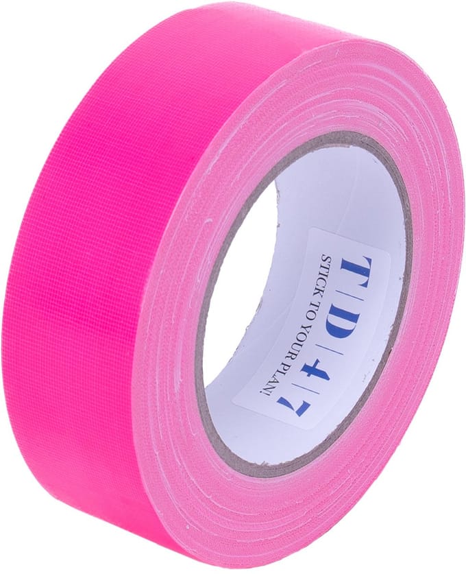 TD47 Gaffa Tape 38mm x 25m Fluor Roze