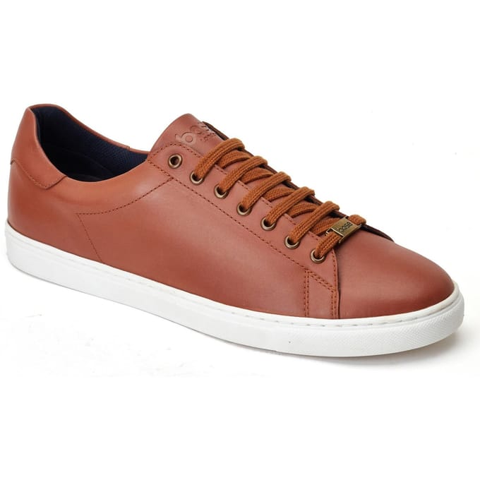 Base London Tucker Leer Heren Burnt Tan Trainers