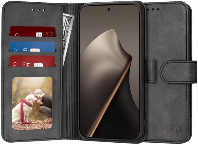 Hoesje geschikt voor Xiaomi 15T - Techsuit Diary Book Wallet Case - Zwart