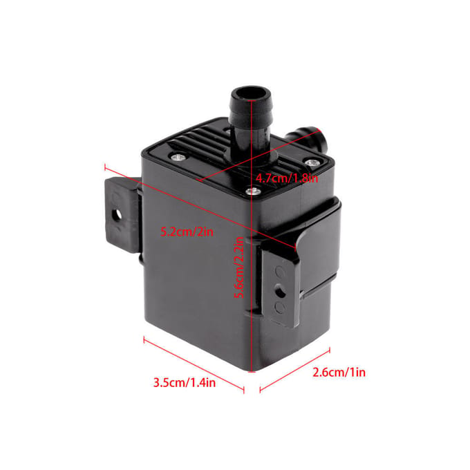 Anself Ultrastille Mini DC12V 4.2/4.5W Micro Borstelloze Wateroliepomp Waterdichte Dompelfontein 5W